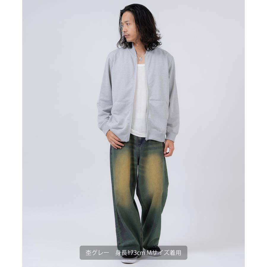 ブルゾン メンズ ジップアップ セットアップ 無地 シンプル ゆったり 大きいサイズ カジュアル ベーシック ノームコア ストリート | improves | 20