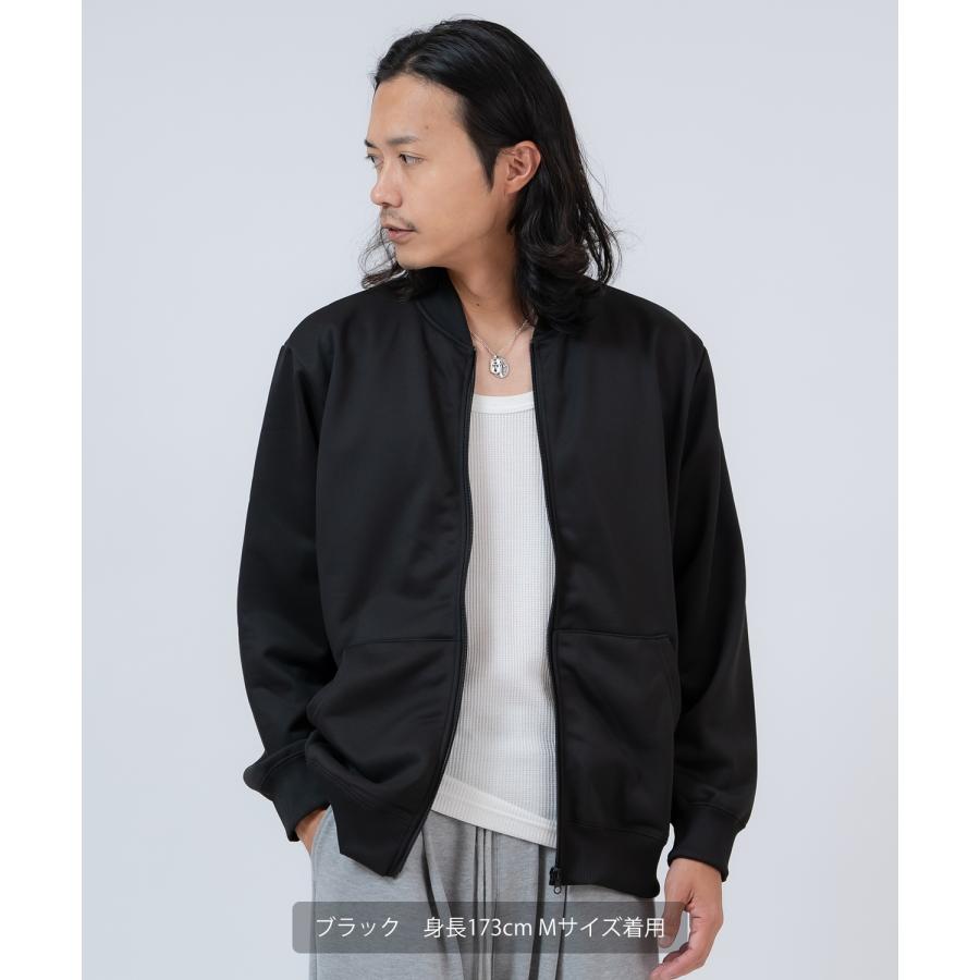 ブルゾン メンズ ジップアップ セットアップ 無地 シンプル ゆったり 大きいサイズ カジュアル ベーシック ノームコア ストリート | improves | 05