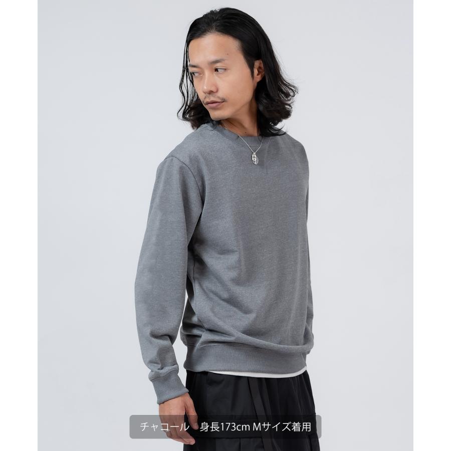 トレーナー メンズ スウェット クルーネック セットアップ 無地 シンプル ゆったり 大きいサイズ カジュアル ベーシック ノームコア ストリート | improves | 14