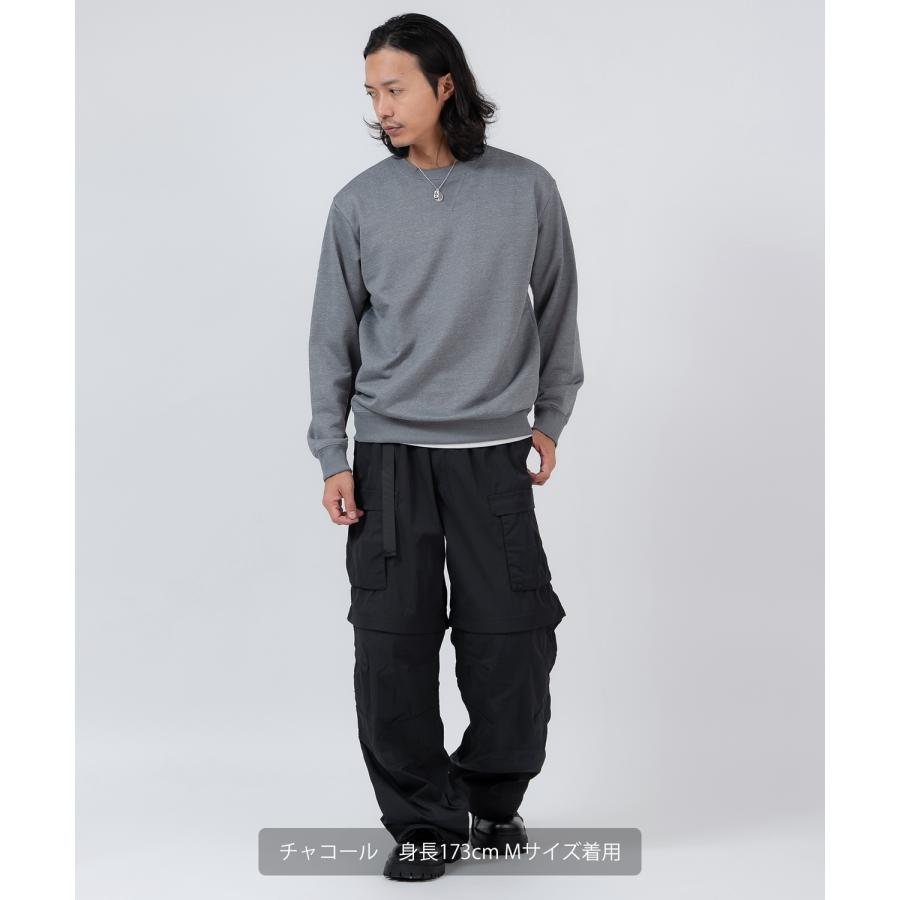 トレーナー メンズ スウェット クルーネック セットアップ 無地 シンプル ゆったり 大きいサイズ カジュアル ベーシック ノームコア ストリート | improves | 16