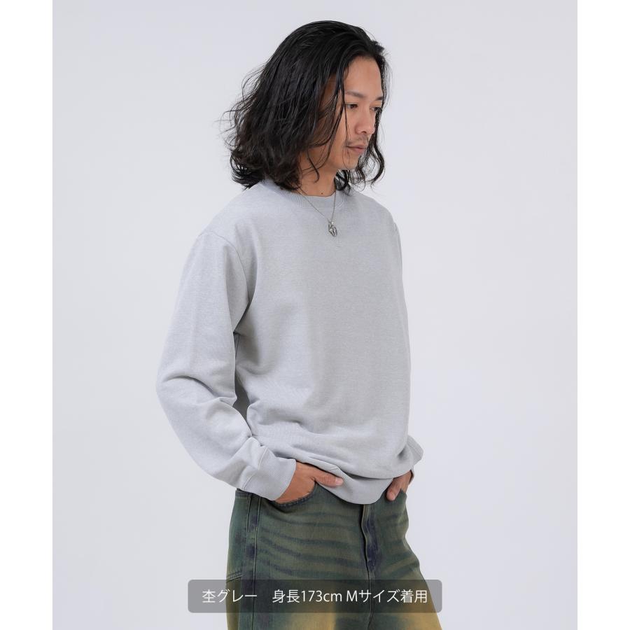 トレーナー メンズ スウェット クルーネック セットアップ 無地 シンプル ゆったり 大きいサイズ カジュアル ベーシック ノームコア ストリート | improves | 18