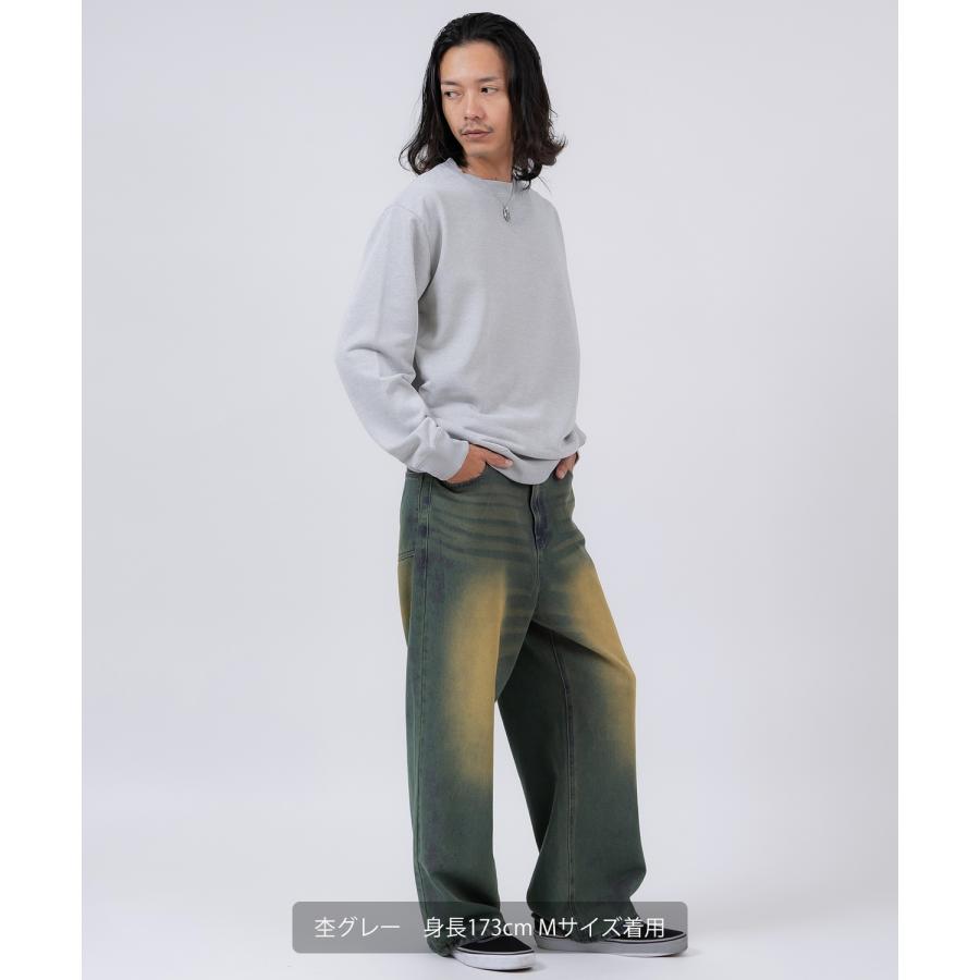 トレーナー メンズ スウェット クルーネック セットアップ 無地 シンプル ゆったり 大きいサイズ カジュアル ベーシック ノームコア ストリート | improves | 20