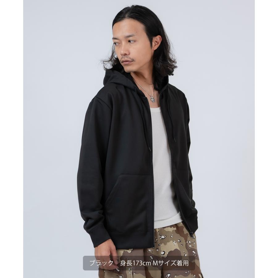 パーカー メンズ スウェット フーディー フルジップ セットアップ 無地 シンプル ゆったり 大きいサイズ カジュアル ベーシック ノームコア ストリート | improves | 06