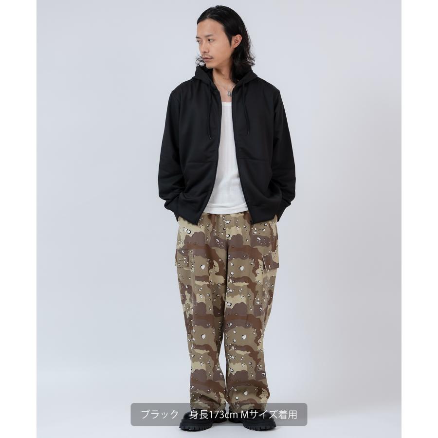 パーカー メンズ スウェット フーディー フルジップ セットアップ 無地 シンプル ゆったり 大きいサイズ カジュアル ベーシック ノームコア ストリート | improves | 08