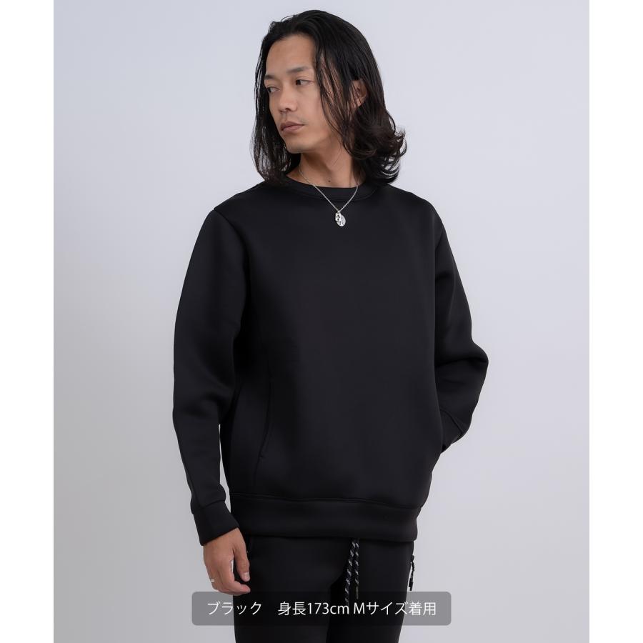 トレーナー メンズ プルオーバー セットアップ ベーシック スポーツミックス テック カジュアル Y2K ストリート ブラック グレー | improves | 04