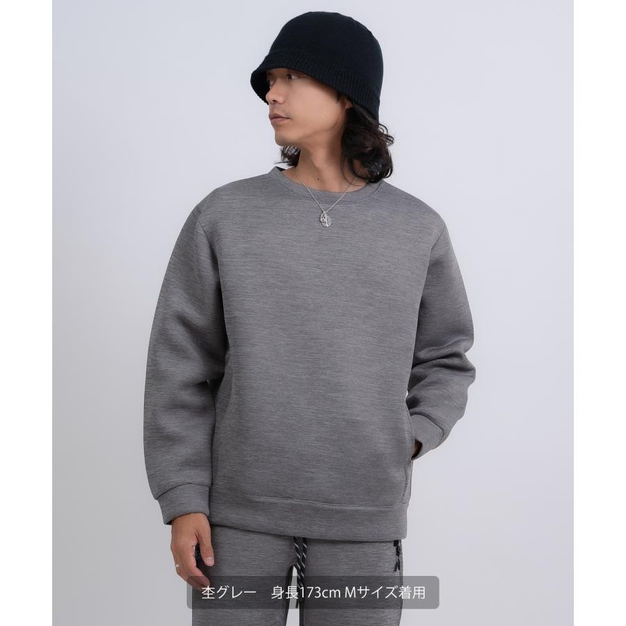 トレーナー メンズ プルオーバー セットアップ ベーシック スポーツミックス テック カジュアル Y2K ストリート ブラック グレー | improves | 09