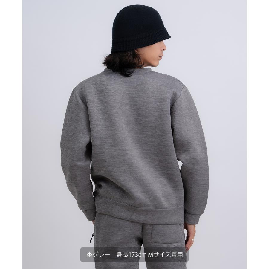 トレーナー メンズ プルオーバー セットアップ ベーシック スポーツミックス テック カジュアル Y2K ストリート ブラック グレー | improves | 10