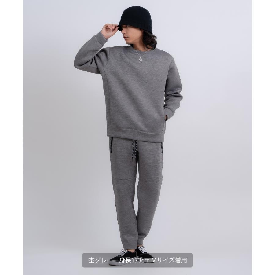 トレーナー メンズ プルオーバー セットアップ ベーシック スポーツミックス テック カジュアル Y2K ストリート ブラック グレー | improves | 11