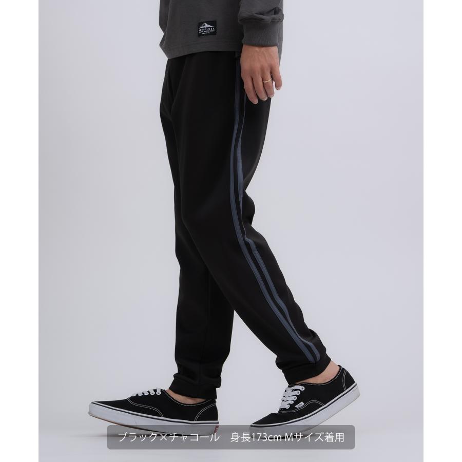 ジョガーパンツ メンズ ライン イージーパンツ トラックパンツ ベーシック スポーツミックス テック カジュアル Y2K ストリート ブラック グレー | improves | 08