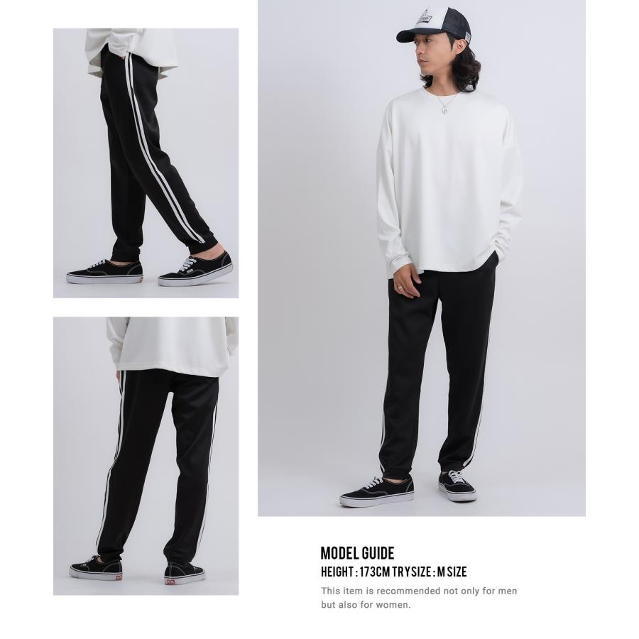 ジョガーパンツ メンズ ライン イージーパンツ トラックパンツ ベーシック スポーツミックス テック カジュアル Y2K ストリート ブラック グレー | improves | 11