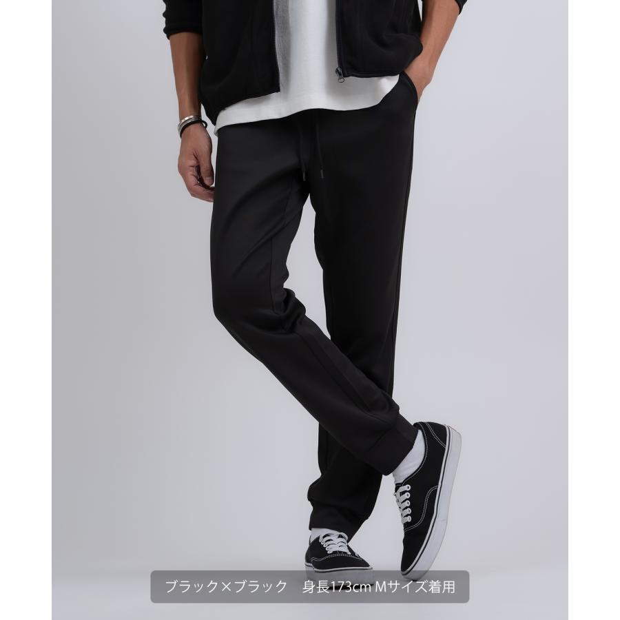 ジョガーパンツ メンズ ライン イージーパンツ トラックパンツ ベーシック スポーツミックス テック カジュアル Y2K ストリート ブラック グレー | improves | 05