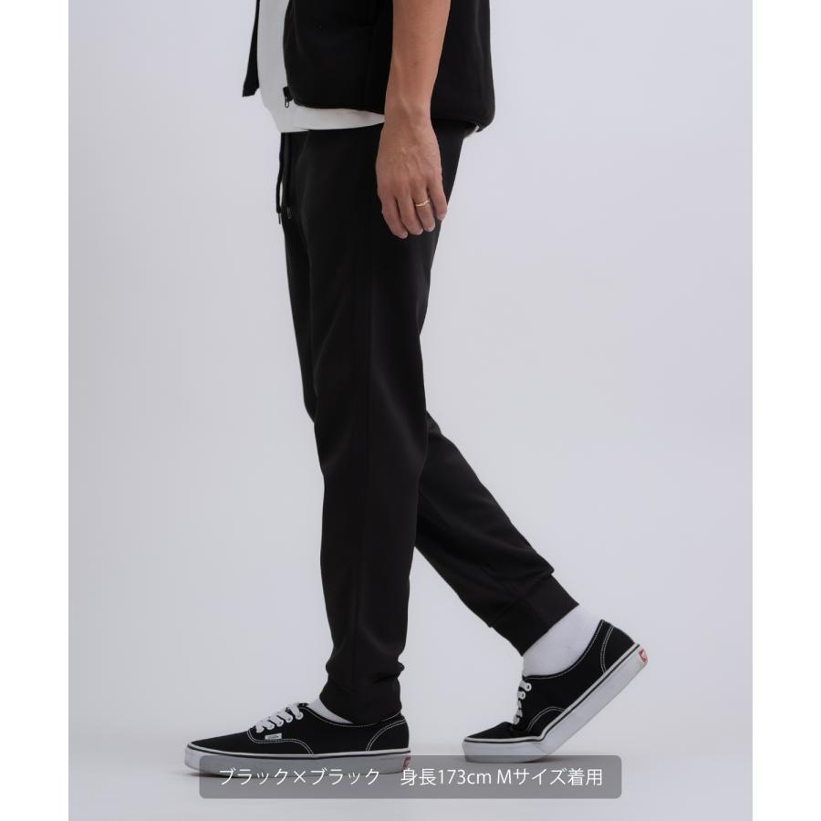 ジョガーパンツ メンズ ライン イージーパンツ トラックパンツ ベーシック スポーツミックス テック カジュアル Y2K ストリート ブラック グレー | improves | 06