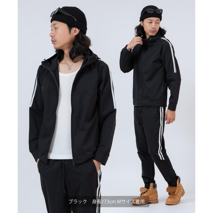 トラックジャケット サイドライン メンズ セットアップ ジャージ ジョガーパンツ ライン入り スポーティー カジュアル ストリート 90s レトロ  韓国ファッション | improves | 04