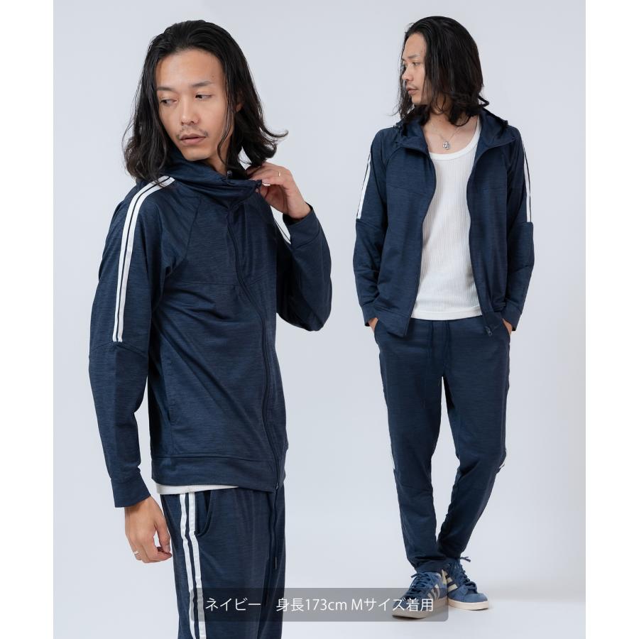 トラックジャケット サイドライン メンズ セットアップ ジャージ ジョガーパンツ ライン入り スポーティー カジュアル ストリート 90s レトロ  韓国ファッション | improves | 09