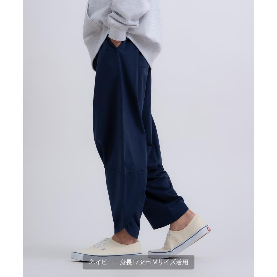 ワイドパンツ メンズ ストレッチ 快適 伸縮 アラジンパンツ バルーンシルエット ボトムス イージーパンツ 9分丈 部屋着 ルームウェア カジュアル ストリート | improves | 14