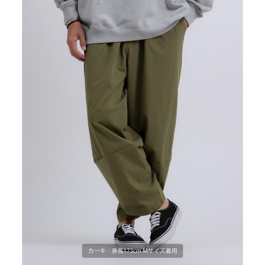 ワイドパンツ メンズ ストレッチ 快適 伸縮 アラジンパンツ バルーンシルエット ボトムス イージーパンツ 9分丈 部屋着 ルームウェア カジュアル ストリート | improves | 17
