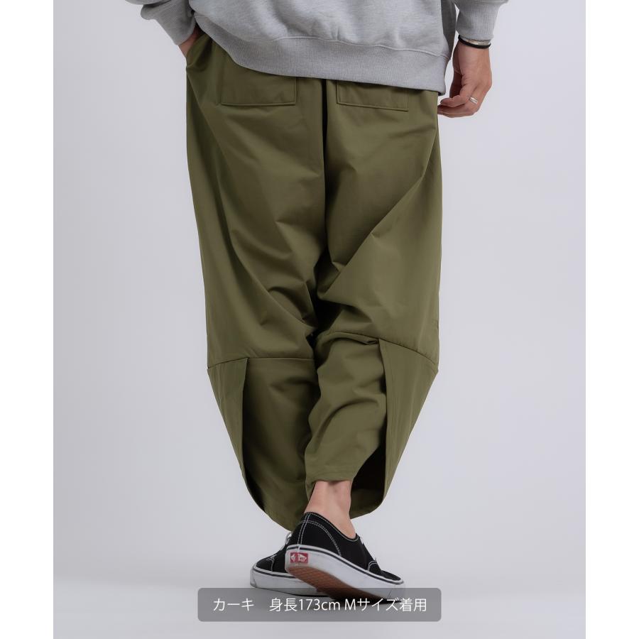 ワイドパンツ メンズ ストレッチ 快適 伸縮 アラジンパンツ バルーンシルエット ボトムス イージーパンツ 9分丈 部屋着 ルームウェア カジュアル ストリート | improves | 19