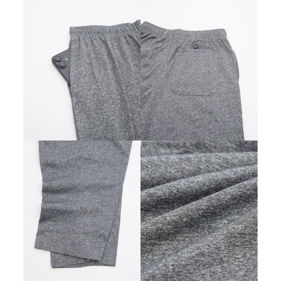 クロップドパンツ メンズ 7分丈 クロップド丈 ジャージ イージーパンツ リラックスパンツ ストレッチ ジョガーパンツ スポーツ 部屋着 ルームウェア ストリート | improves | 19