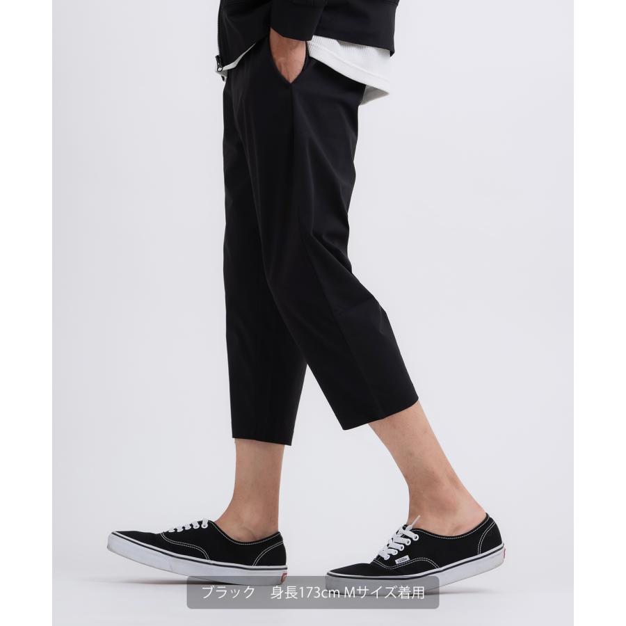 クロップドパンツ メンズ 7分丈 クロップド丈 ジャージ イージーパンツ リラックスパンツ ストレッチ ジョガーパンツ スポーツ 部屋着 ルームウェア ストリート | improves | 06