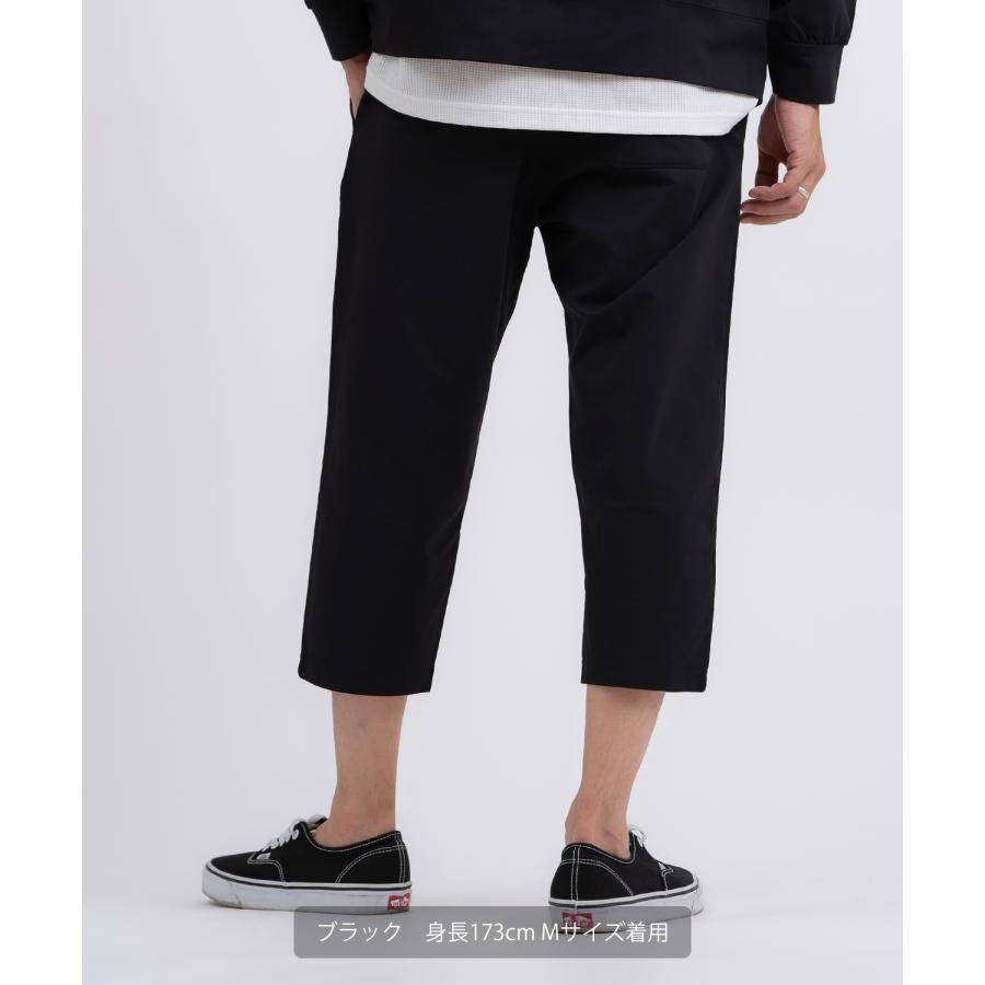 クロップドパンツ メンズ 7分丈 クロップド丈 ジャージ イージーパンツ リラックスパンツ ストレッチ ジョガーパンツ スポーツ 部屋着 ルームウェア ストリート | improves | 07