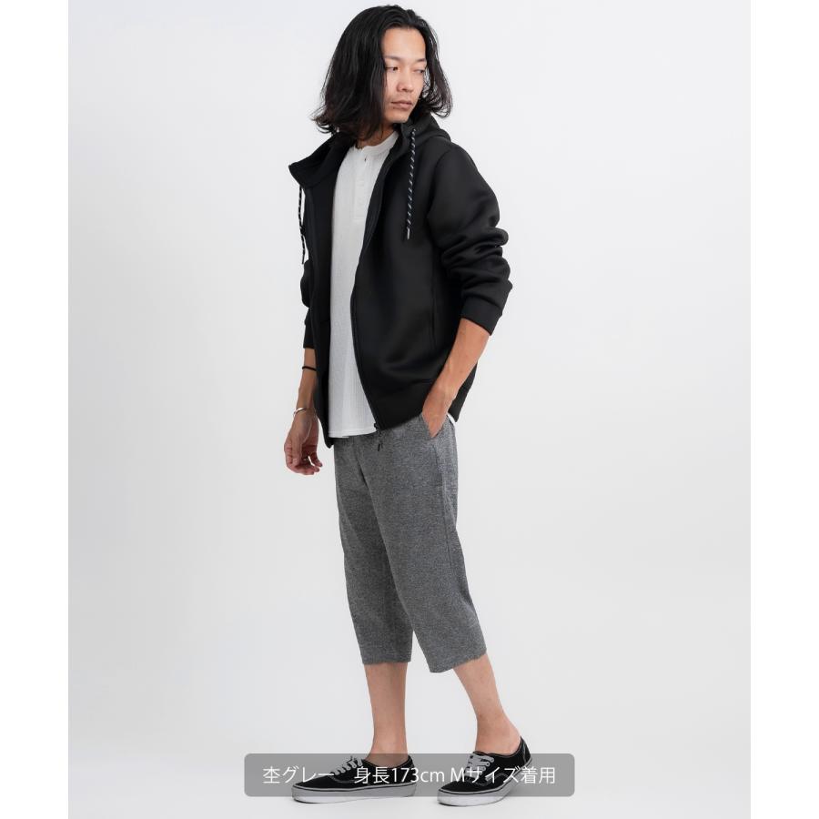 クロップドパンツ メンズ 7分丈 クロップド丈 ジャージ イージーパンツ リラックスパンツ ストレッチ ジョガーパンツ スポーツ 部屋着 ルームウェア ストリート | improves | 12