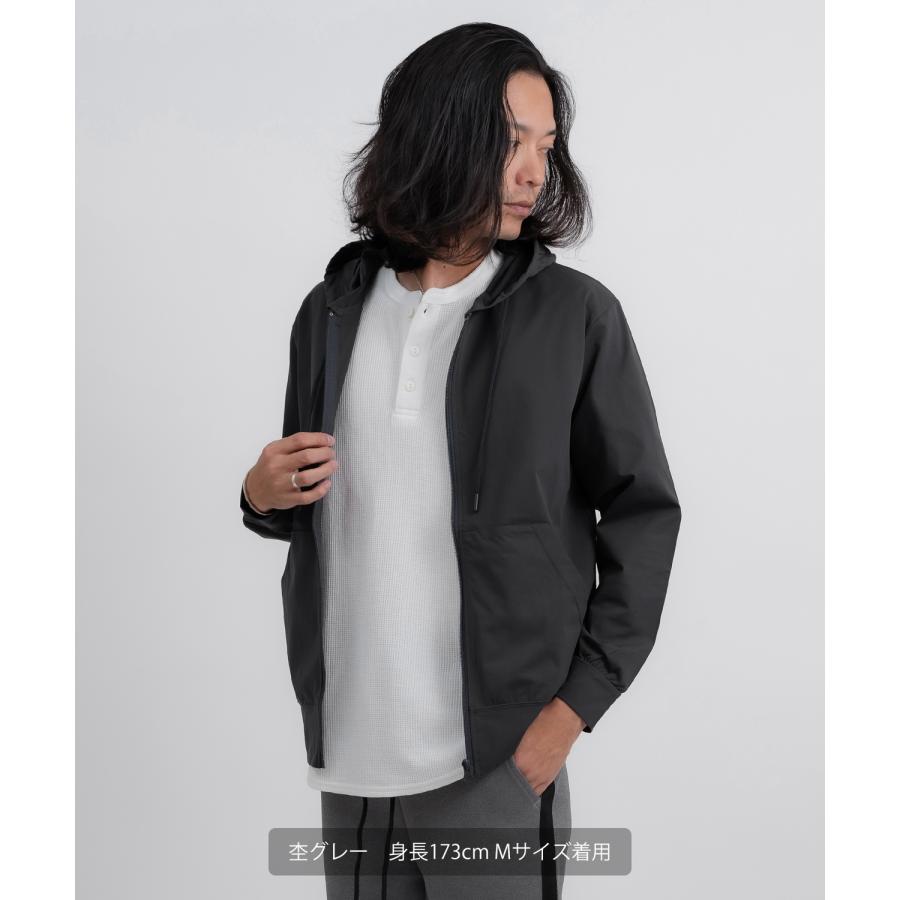 パーカー メンズ ジップアップ 薄手 フーディー フード ストレッチ ジム ワークアウト スポーツMIX 無地 ルームウェア スポーツMIX 韓国ファッション | improves | 10