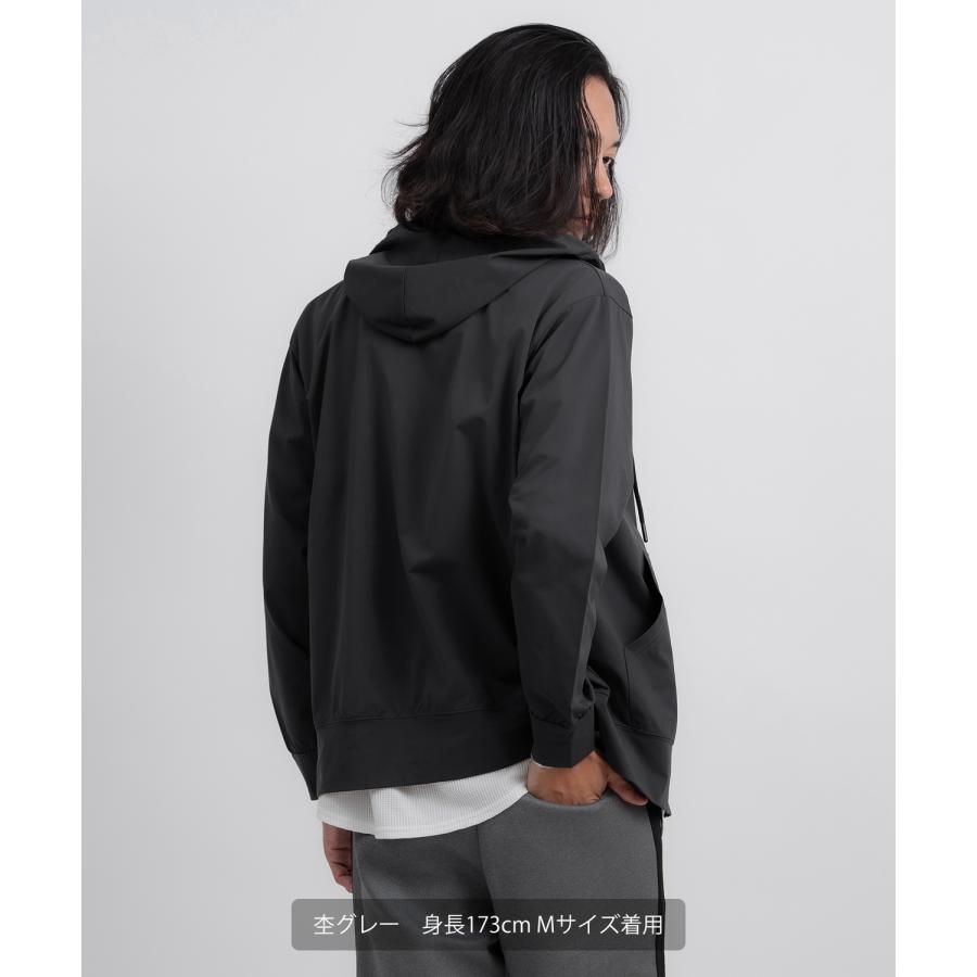 パーカー メンズ ジップアップ 薄手 フーディー フード ストレッチ ジム ワークアウト スポーツMIX 無地 ルームウェア スポーツMIX 韓国ファッション | improves | 11