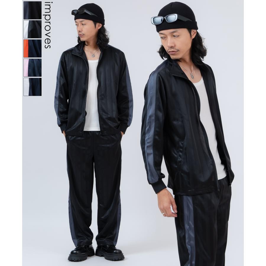 とんねるず トラックジャケット&パンツセット（BLACK）サイズＬ とんねるず トラックジャケット&パンツセット（BLACK）サイズL