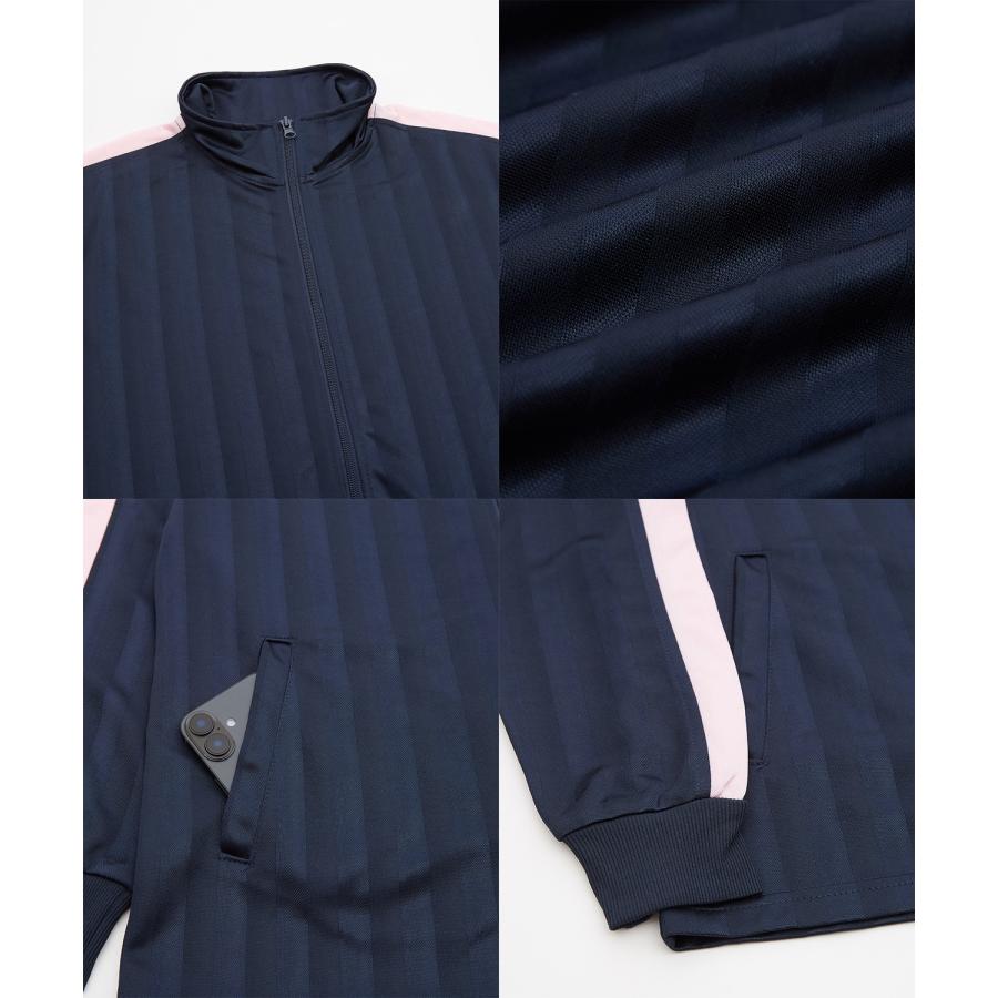 ジャージ メンズ レディース セットアップ シャドーストライプ トラックジャケット トラックパンツ サイドライン 上下 2点セット スポーツ ストリート Y2K 韓国 | improves | 23