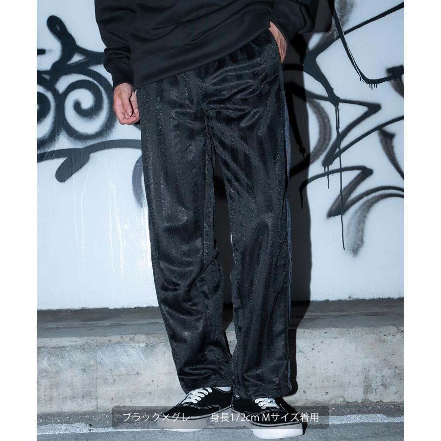 トラックパンツ メンズ ラインパンツ シャカシャカ ジャージ アメカジ カジュアル Y2K ストリート 90s ストリート 韓国ファッション ブラック | improves | 17