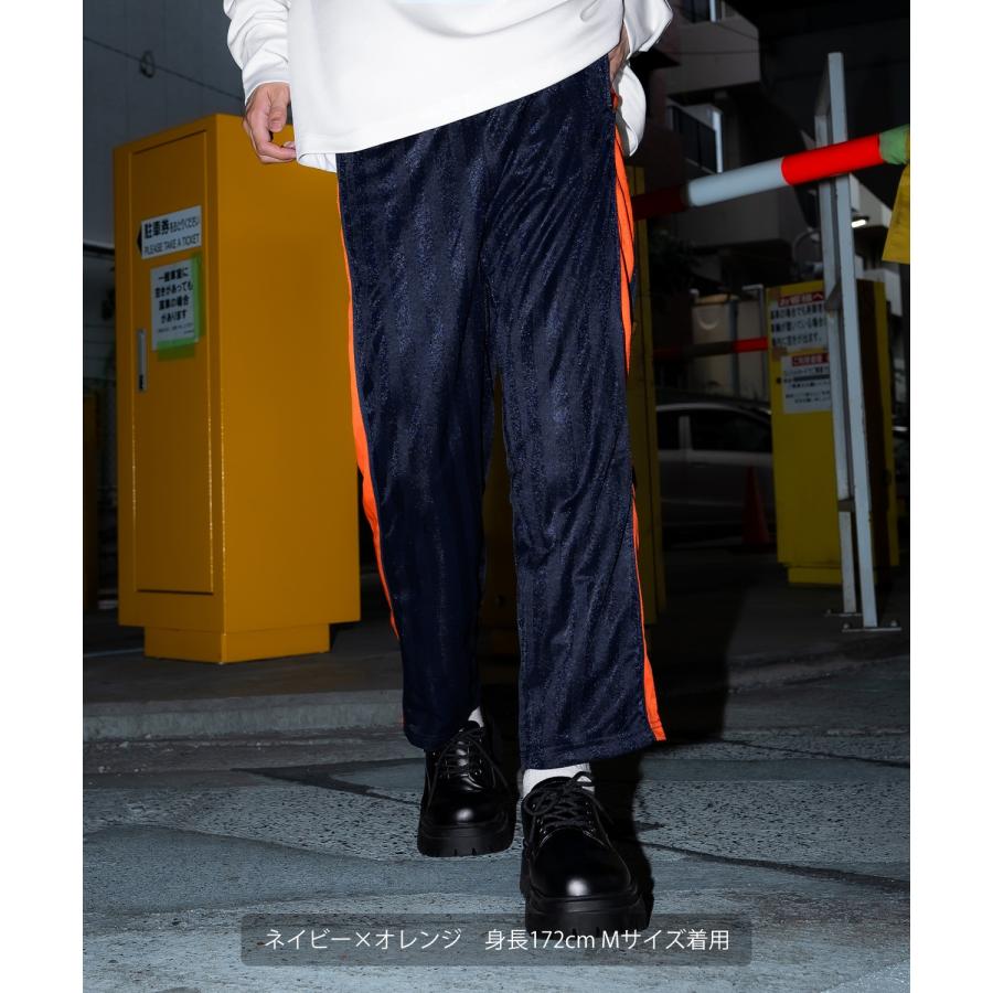 トラックパンツ メンズ ラインパンツ シャカシャカ ジャージ アメカジ カジュアル Y2K ストリート 90s ストリート 韓国ファッション ブラック | improves | 06