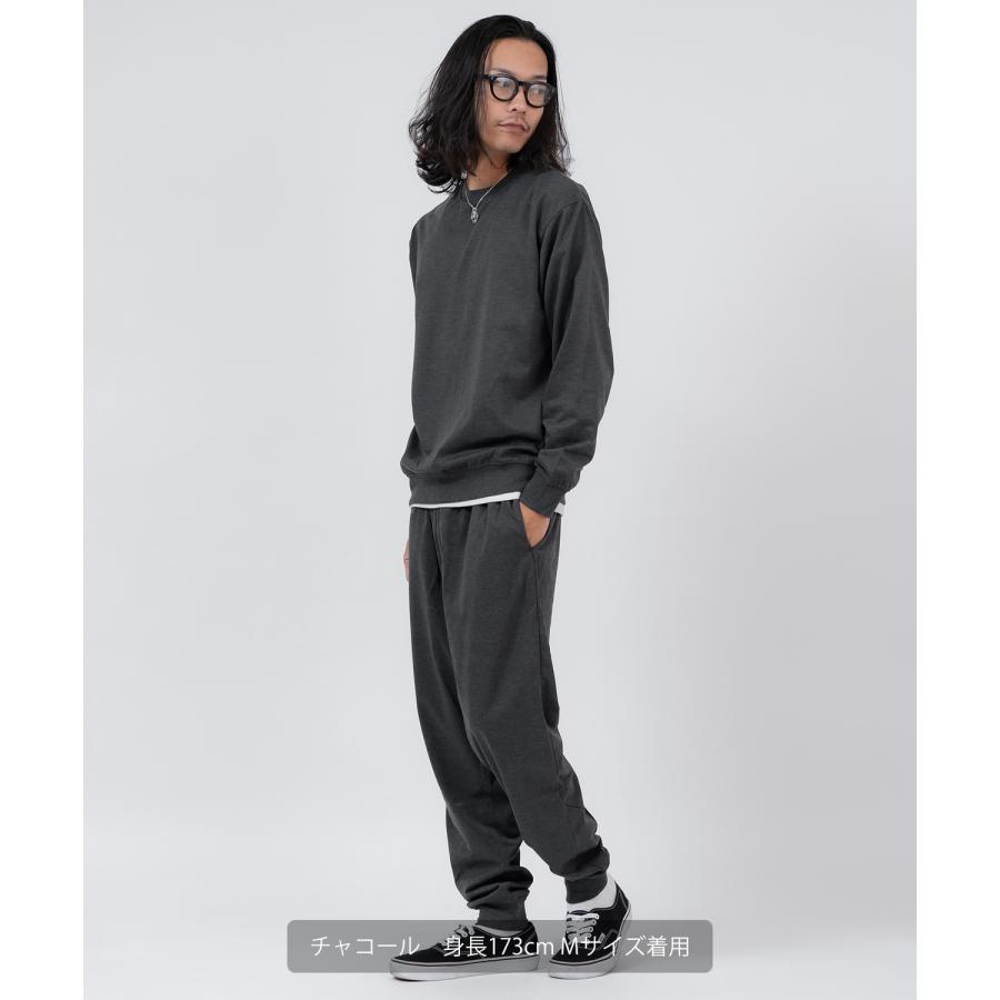セットアップ メンズ レディース ライトスウェット ミニ裏毛 ビッグシルエット トレーナー ジョガーパンツ 無地 カジュアル ルームウェア | improves | 08