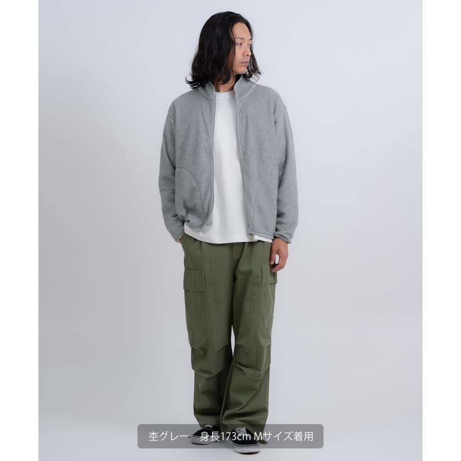 ブルゾン メンズ スタンドカラー フリースジャケット アメカジ カジュアル Y2K ストリート 90s ストリート 韓国ファッション ブラック グレー | improves | 17