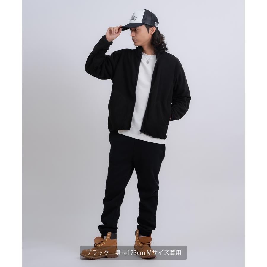ブルゾン メンズ スタンドカラー フリースジャケット アメカジ カジュアル Y2K ストリート 90s ストリート 韓国ファッション ブラック グレー | improves | 08