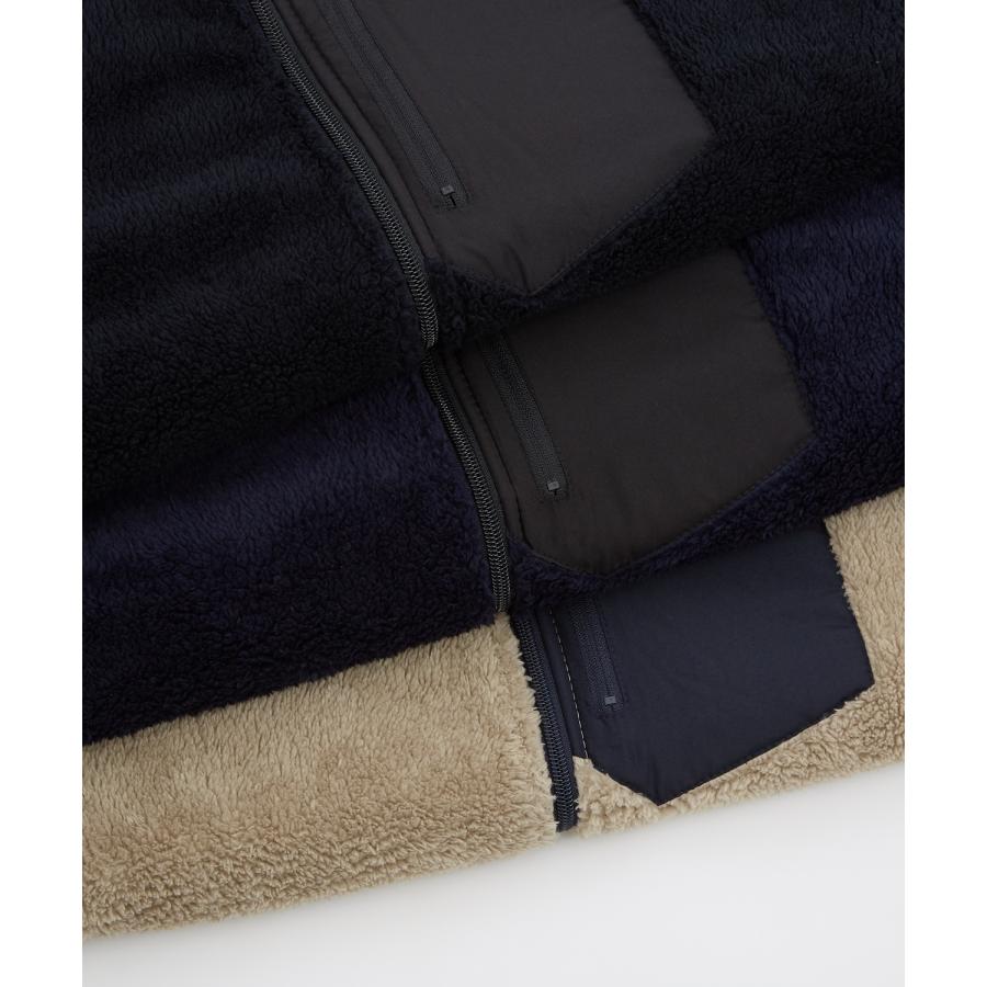 ブルゾン メンズ スタンドカラー ボアジャケット アメカジ カジュアル Y2K ストリート 90s ストリート 韓国ファッション ブラック ネイビー カーキ | improves | 18