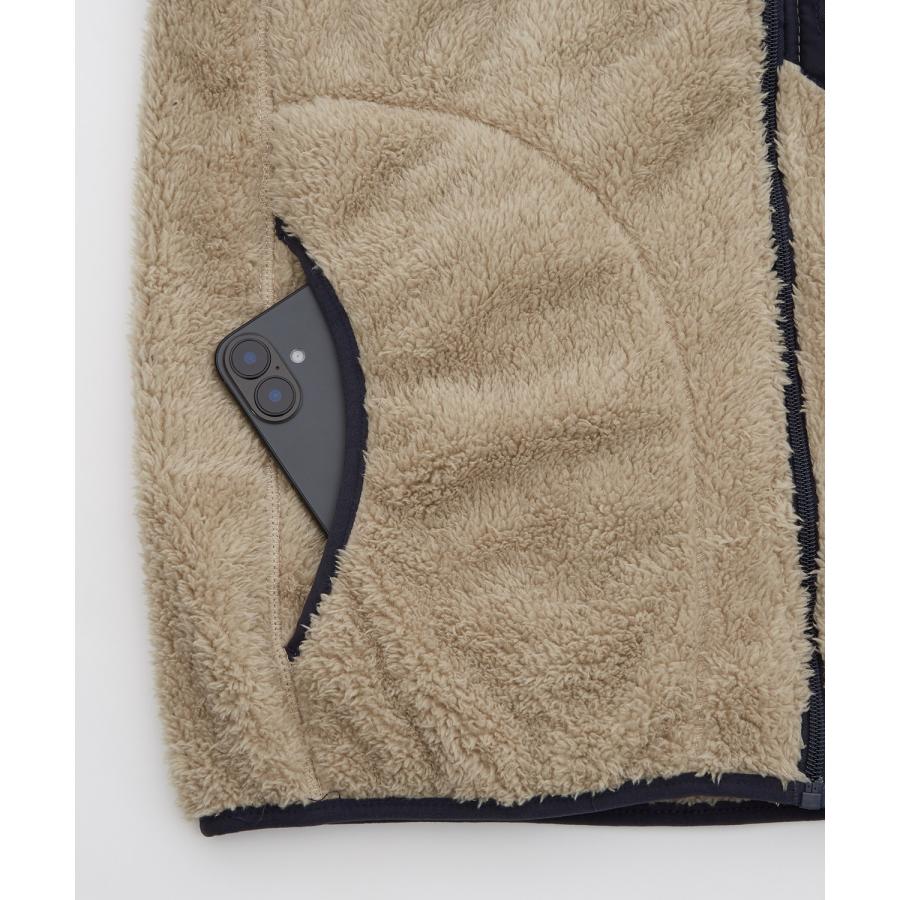 ベスト メンズ スタンドカラー ボアベスト アメカジ カジュアル Y2K ストリート 90s ストリート 韓国ファッション ネイビー カーキ | improves | 16