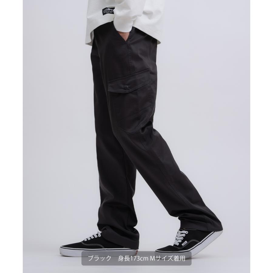 カーゴパンツ メンズ レディース チノパン ルーズシルエット ストレッチ イージー仕様 ウエストゴム ストリート スケーター アメカジ 古着MIX 韓国ファッション | improves | 04