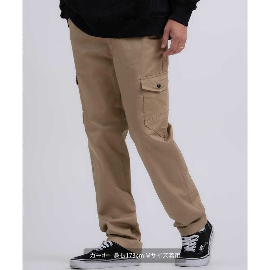 カーゴパンツ メンズ レディース チノパン ルーズシルエット ストレッチ イージー仕様 ウエストゴム ストリート スケーター アメカジ 古着MIX 韓国ファッション | improves | 07