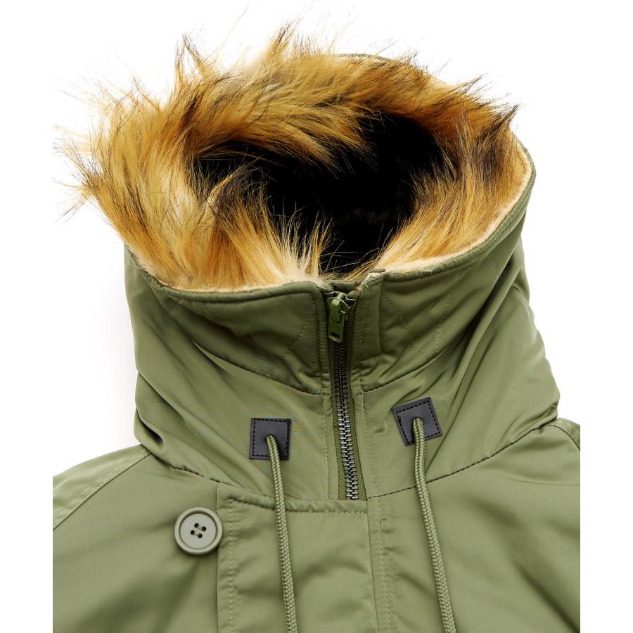 ミリタリージャケット メンズ N-2B ミリタリーコート ファージャケット ショートコート 大きめ アメカジ カジュアル ワーク スケーター ストリート 古着MIX 韓国 | improves | 11