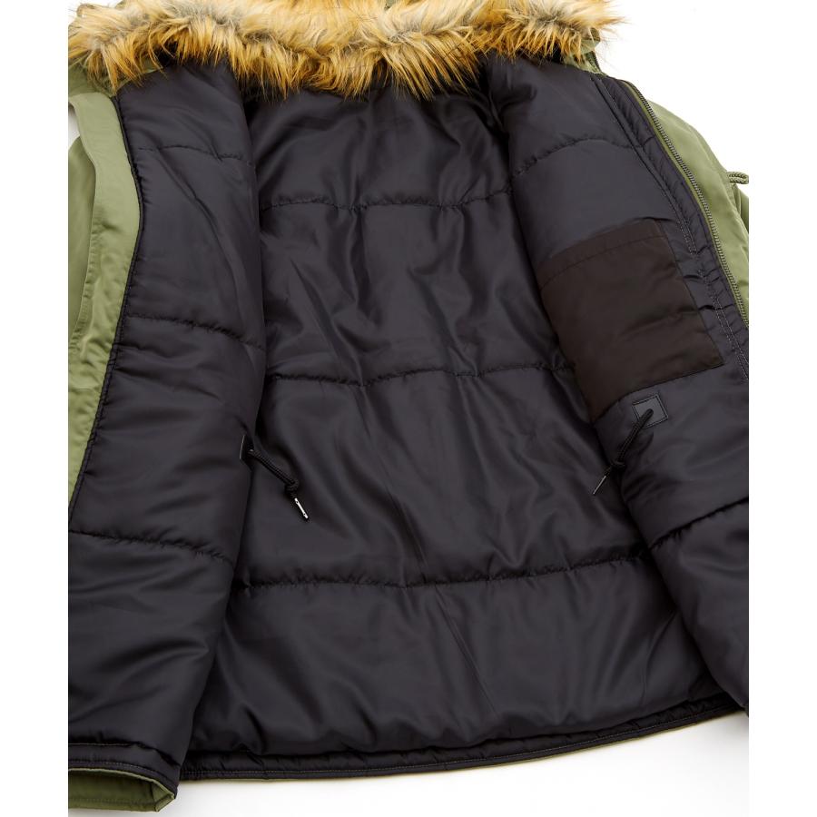 ミリタリージャケット メンズ N-3B ミリタリーコート ファージャケット ショートコート 大きめ アメカジ カジュアル ワーク スケーター ストリート 古着MIX 韓国 | improves | 18