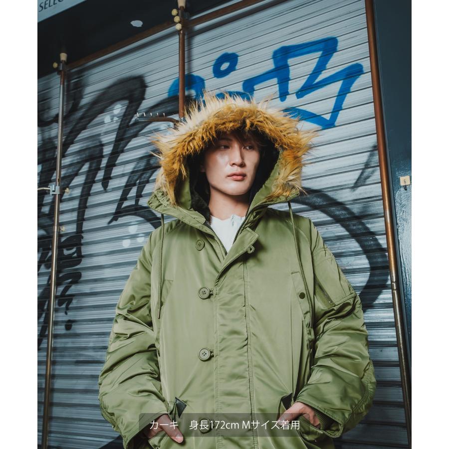 ミリタリージャケット メンズ N-3B ミリタリーコート ファージャケット ショートコート 大きめ アメカジ カジュアル ワーク スケーター ストリート 古着MIX 韓国 | improves | 10