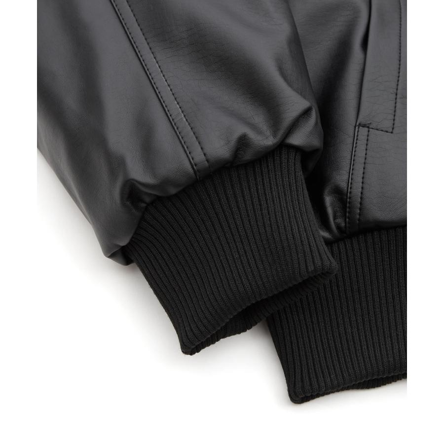 パーカー メンズ フェイクレザー PUレザー フードブルゾン フーディー 大きめ アメカジ カジュアル ワーク スケーター ストリート 90s 古着MIX 韓国ファッション | improves | 11