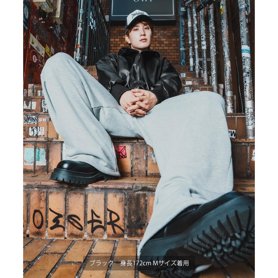 パーカー メンズ フェイクレザー PUレザー フードブルゾン フーディー 大きめ アメカジ カジュアル ワーク スケーター ストリート 90s 古着MIX 韓国ファッション | improves | 06