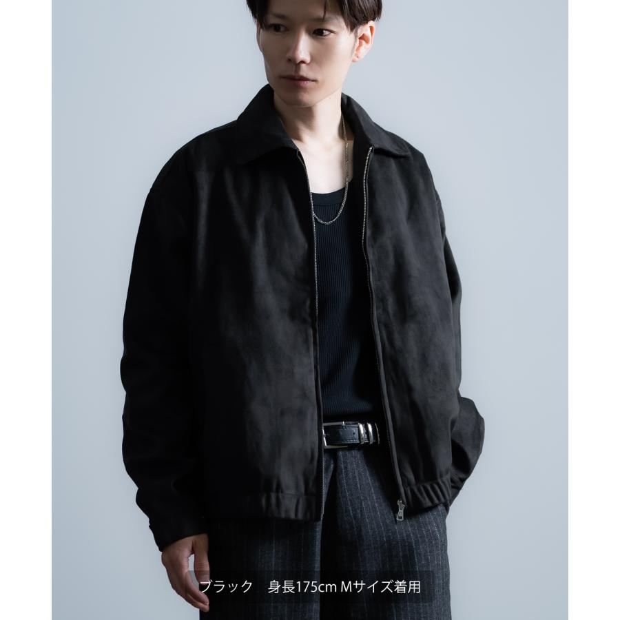 ジャケット メンズ フェイクスエード スイングトップ ブルゾン シンプル アメカジ カジュアル ワーク スストリート 古着MIX 韓国ファッション | improves | 01