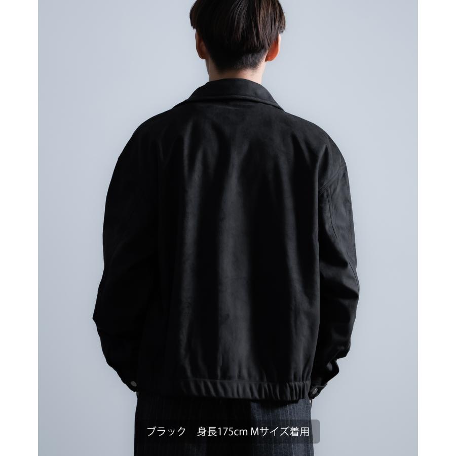 ジャケット メンズ フェイクスエード スイングトップ ブルゾン シンプル アメカジ カジュアル ワーク スストリート 古着MIX 韓国ファッション | improves | 04