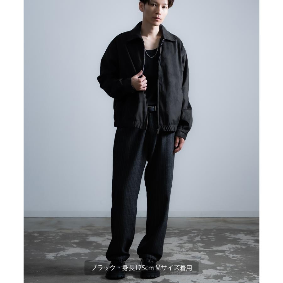 ジャケット メンズ フェイクスエード スイングトップ ブルゾン シンプル アメカジ カジュアル ワーク スストリート 古着MIX 韓国ファッション | improves | 05