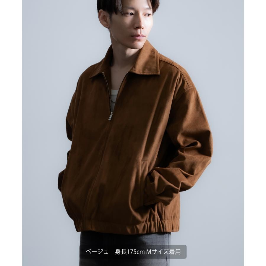 ジャケット メンズ フェイクスエード スイングトップ ブルゾン シンプル アメカジ カジュアル ワーク スストリート 古着MIX 韓国ファッション | improves | 07