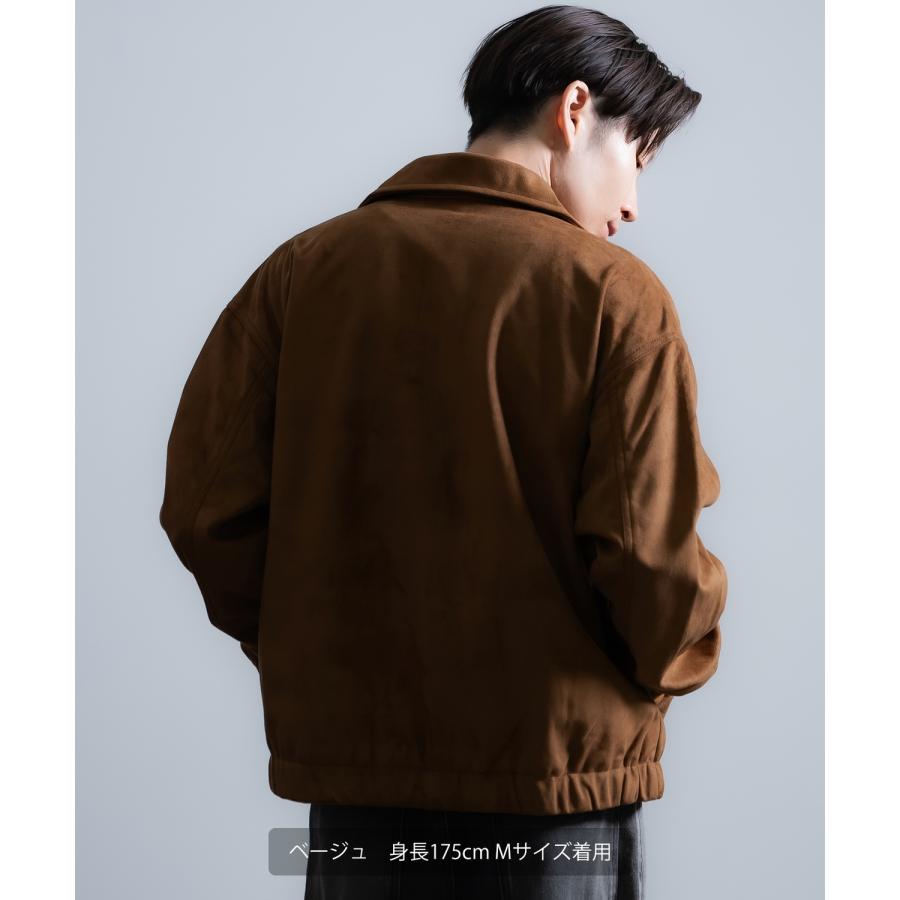 ジャケット メンズ フェイクスエード スイングトップ ブルゾン シンプル アメカジ カジュアル ワーク スストリート 古着MIX 韓国ファッション | improves | 08