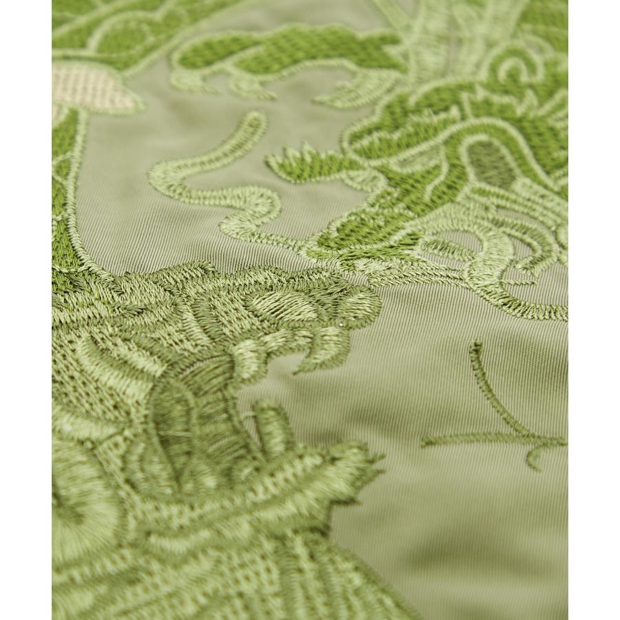 スカジャン メンズ MA-1 刺しゅう ブルゾン ミリタリージャケット 大きめ アメカジ カジュアル ワーク スケーター ストリート 90s 古着MIX 韓国 ブラック カーキ | improves | 19