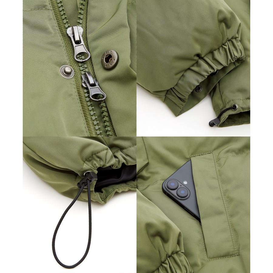 ダウンジャケット メンズ 中綿 ペディン ショート丈 ブルゾン アウター 防寒 大きめ アメカジ カジュアル ワーク スケーター ストリート 90s 古着MIX 韓国 | improves | 18